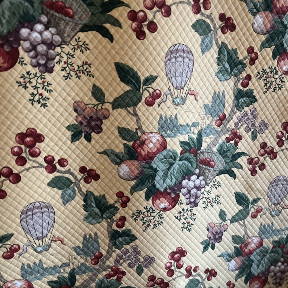 Jay Yang Fabric Carriage House Chintz Floral Vtg Upholstery 54x90”